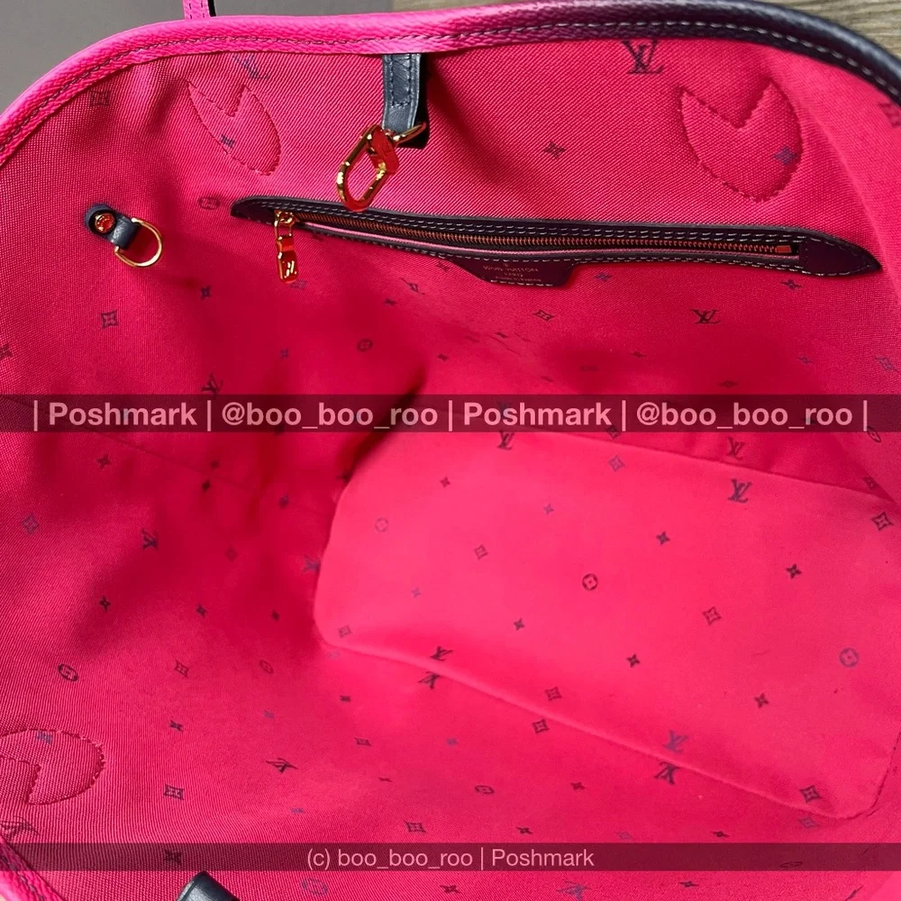 Louis Vuitton Neverfull MM Gradient Pink, Blue, Purple Tote (& Zip Wallet) - Picture 12 of 16